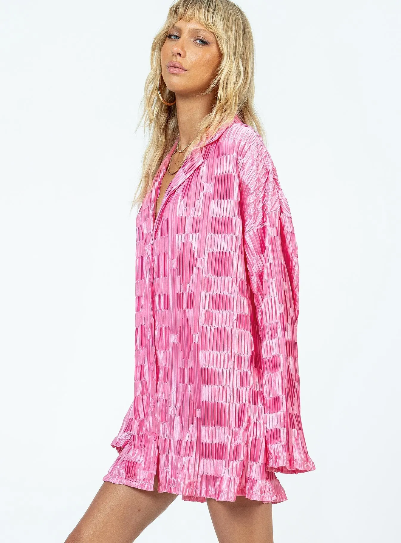 Wilkinson Mini Dress Pink Stylish short-sleeve mini