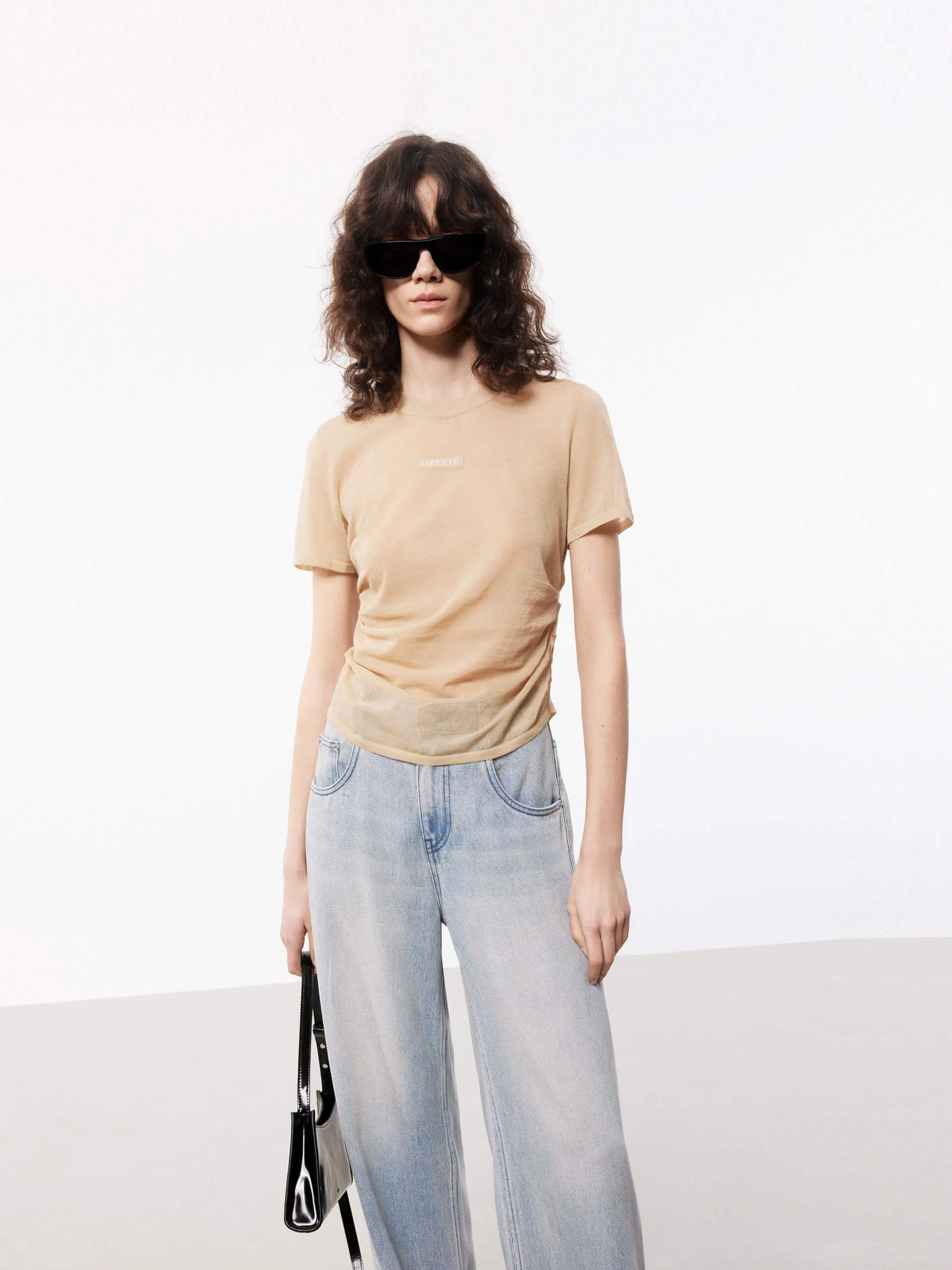 Cotton Blend Lightweight T-shirt Comfort and Fit ReinforcedNeckline