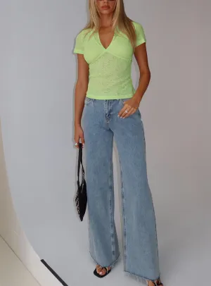 Customizable length Urban Explorer Evening Stroll Casual Friday Darla Low Rise Straight Jean Vintage Blue Wash