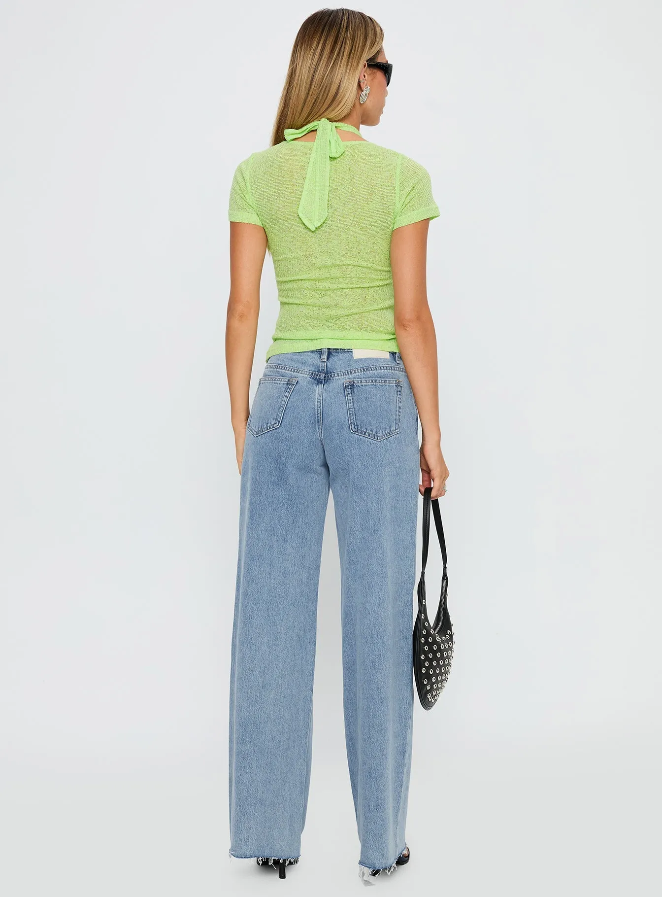 Recycled Material Spring Mood Bold Darla Low Rise Straight Jean Vintage Blue Wash