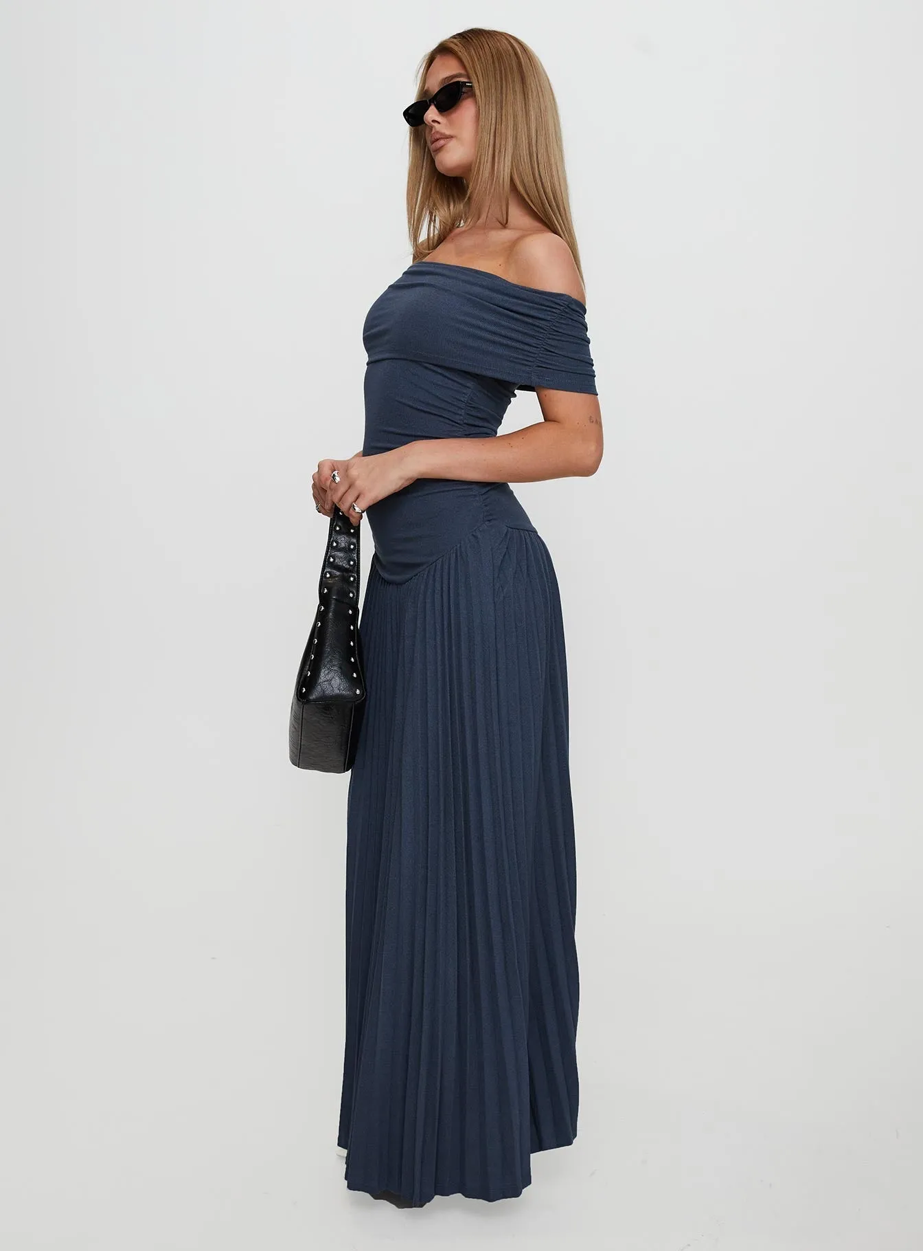 Day-to-evening wear Stone Glow Field Of Dreams Maxi Dress Navy