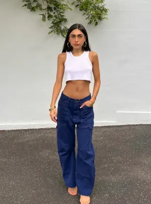 Miami Vice Pants Dark Denim Low Impact Processing
