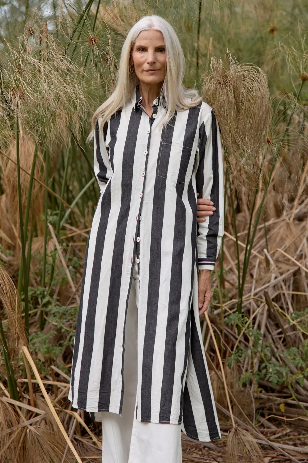 Natalia Shirt Dress in Harbour Lines Everyday Smart