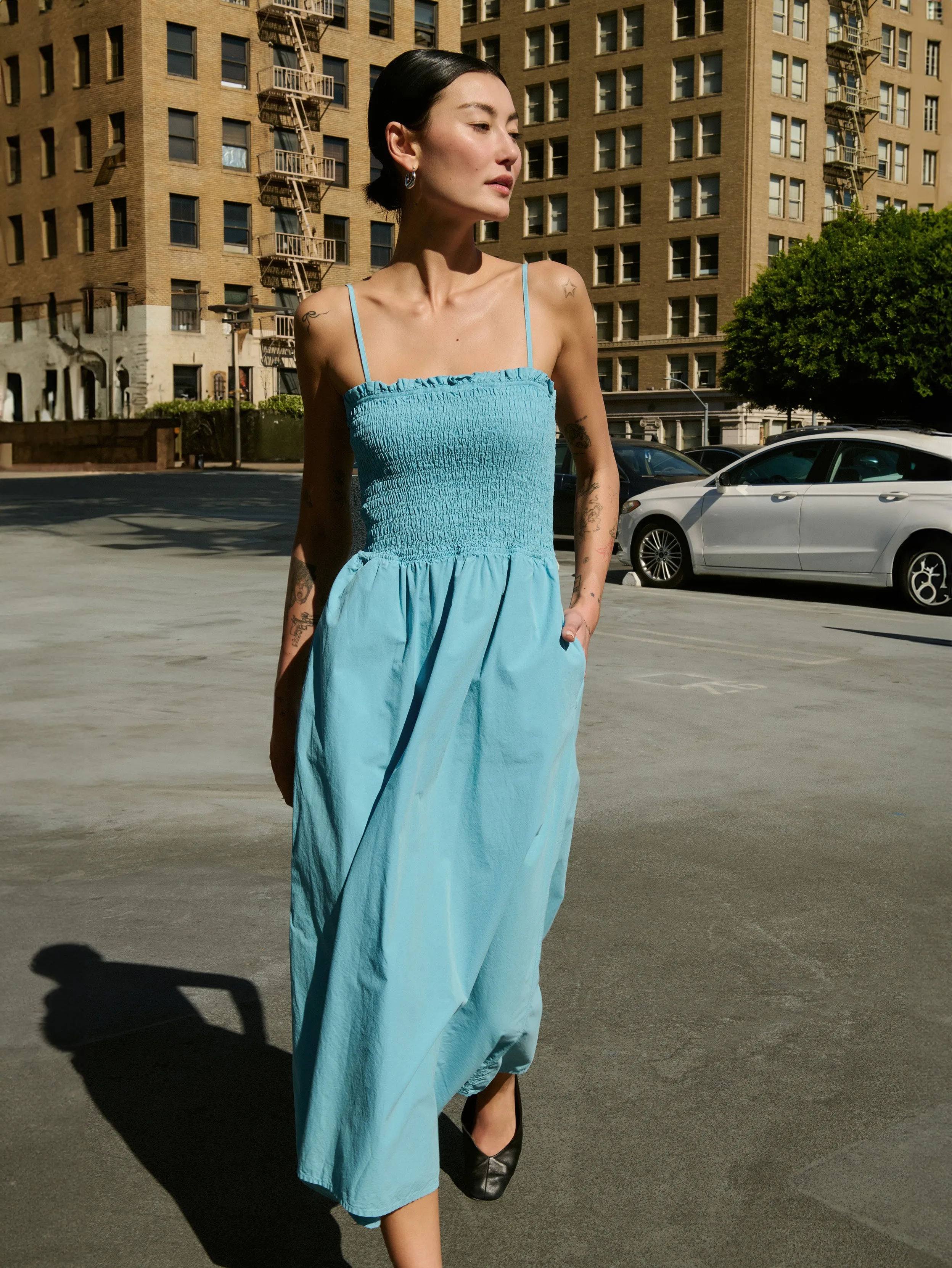 Chic For Work Sibelle Smocked Midi