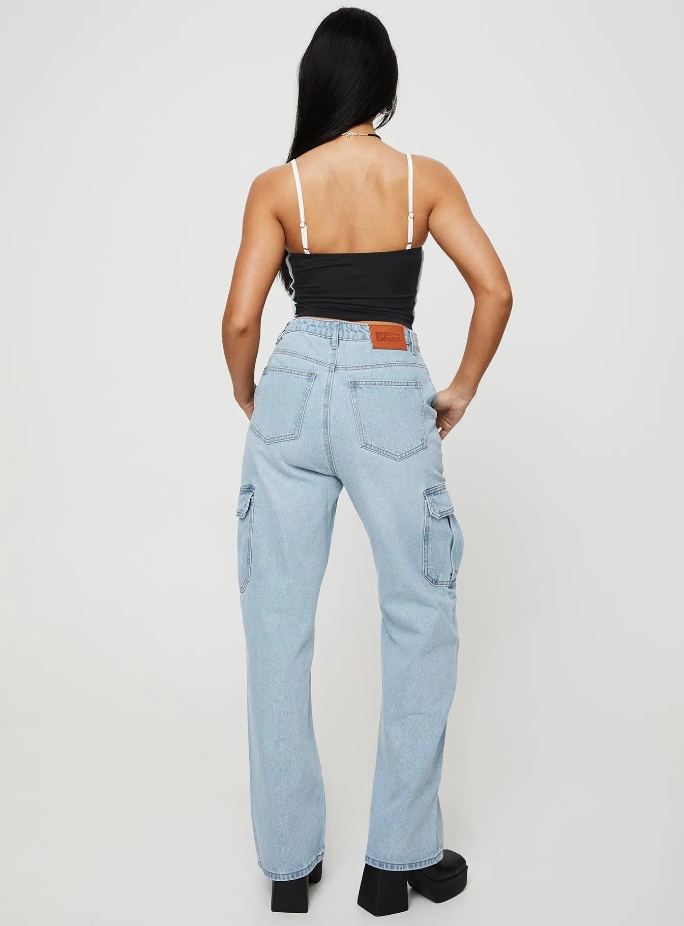 Belgrove Cargo Jeans Mid Wash Denim Daily Style