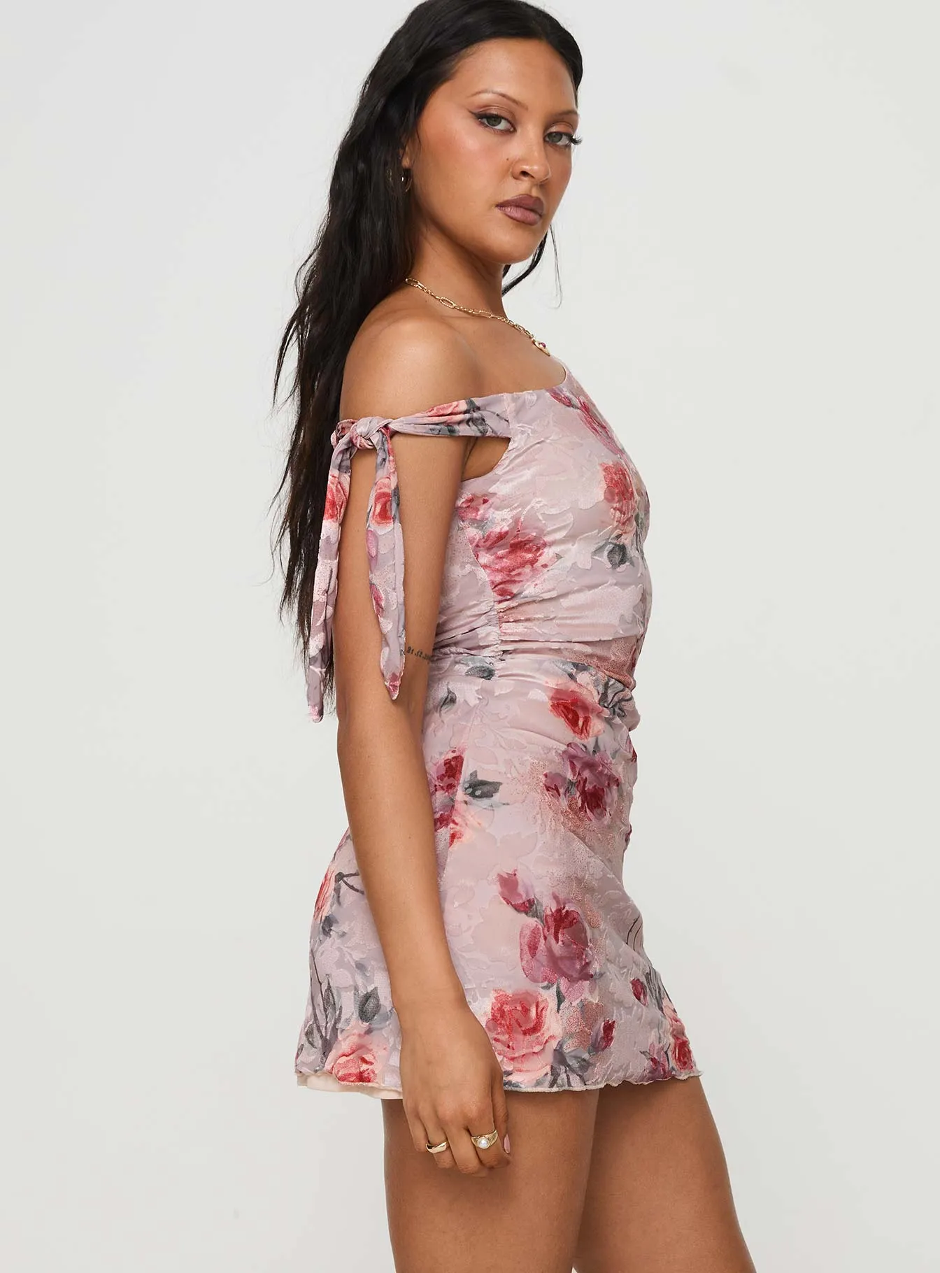 Charming Look Music Up Asymmetrical Mini Dress Multi