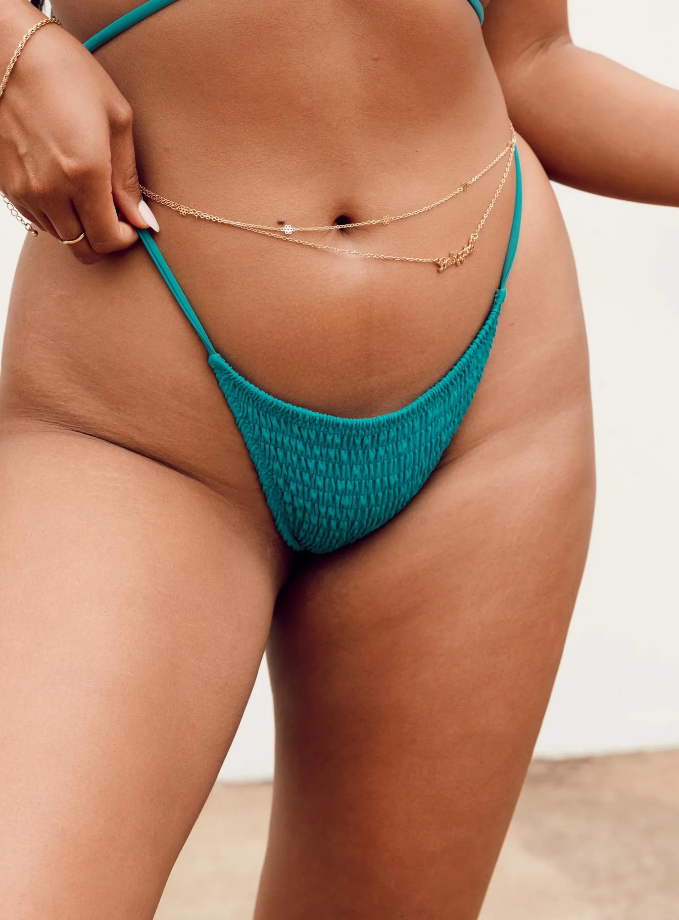 Ava Bikini Bottoms Blue Thermal Regulating Layer Durable Stitching