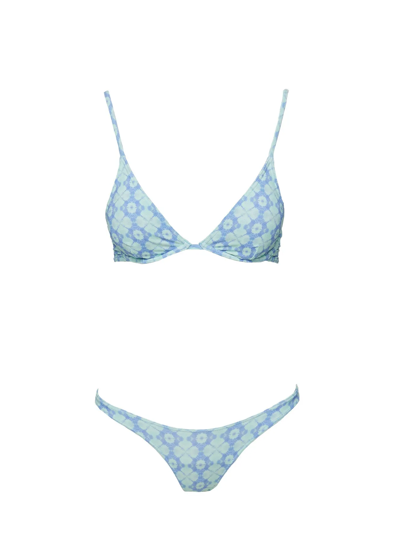 Zero Gravity Fit Goode Underwire Bikini Top Blue Geo