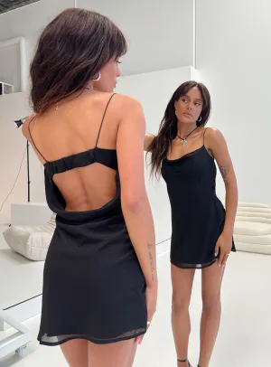 Fun Glam Senter Mini Dress Black