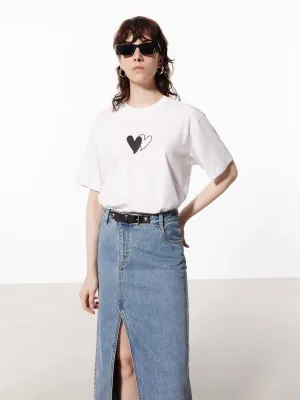Oversized Print Cotton Tee SustainableManufacturing