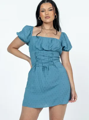 Light Soft Fauci Mini Dress Navy