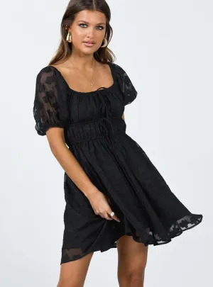 Kenny Mini Dress Black Simple Style and Versatile evening mini dress.