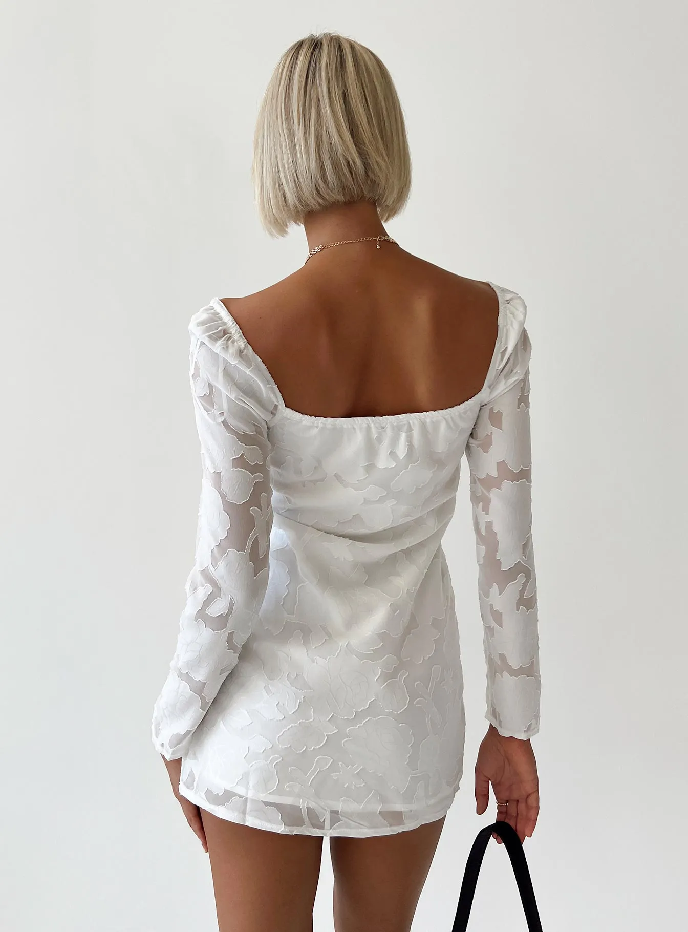 Heat Scene Star Power Mini Dress White