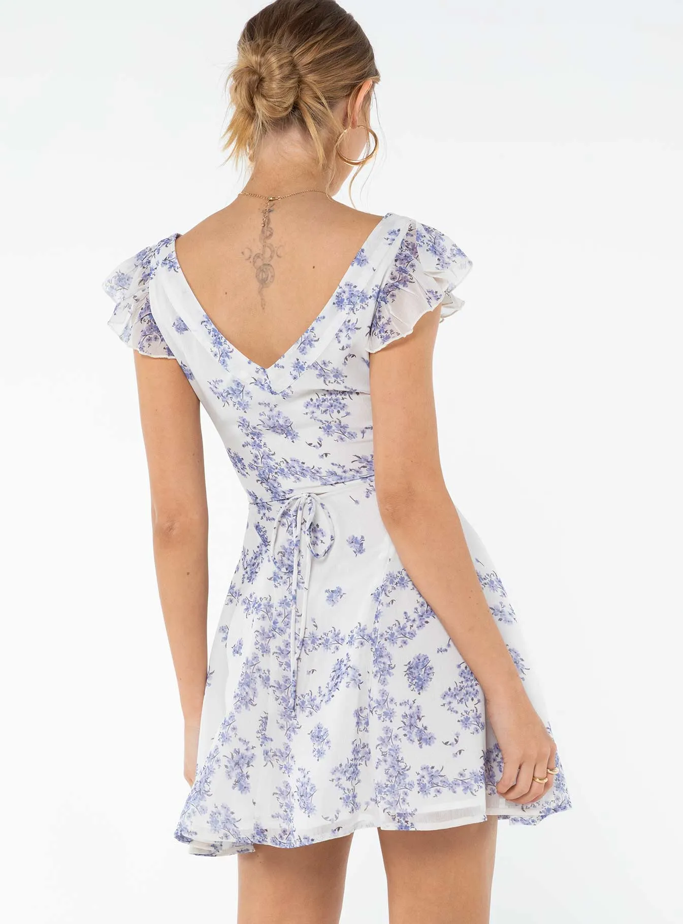 Dream Away Mini Dress Blue Multi Skin Tint Vibrant Wear