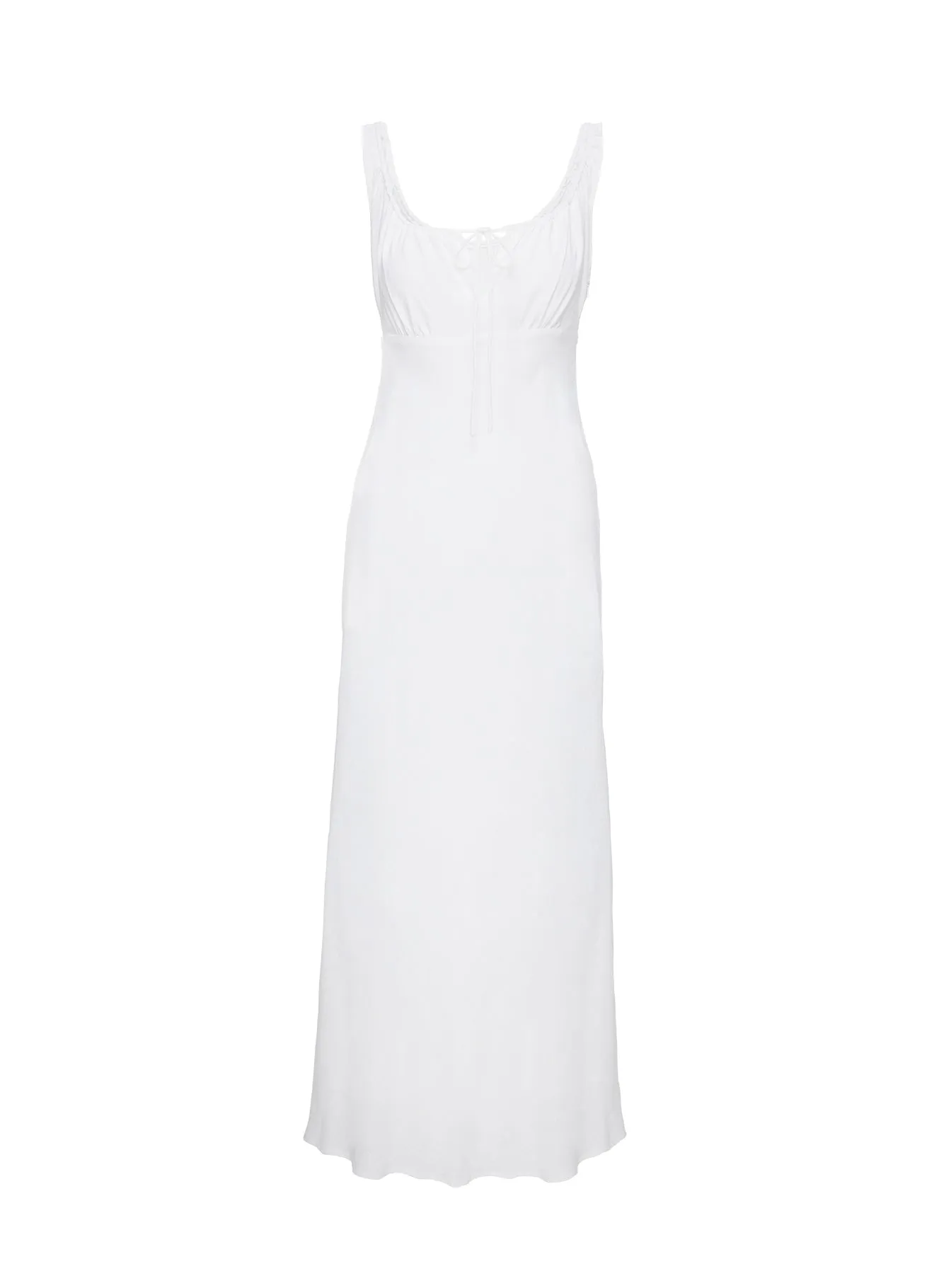 Bronze Tone All Of Me Maxi Dress White
