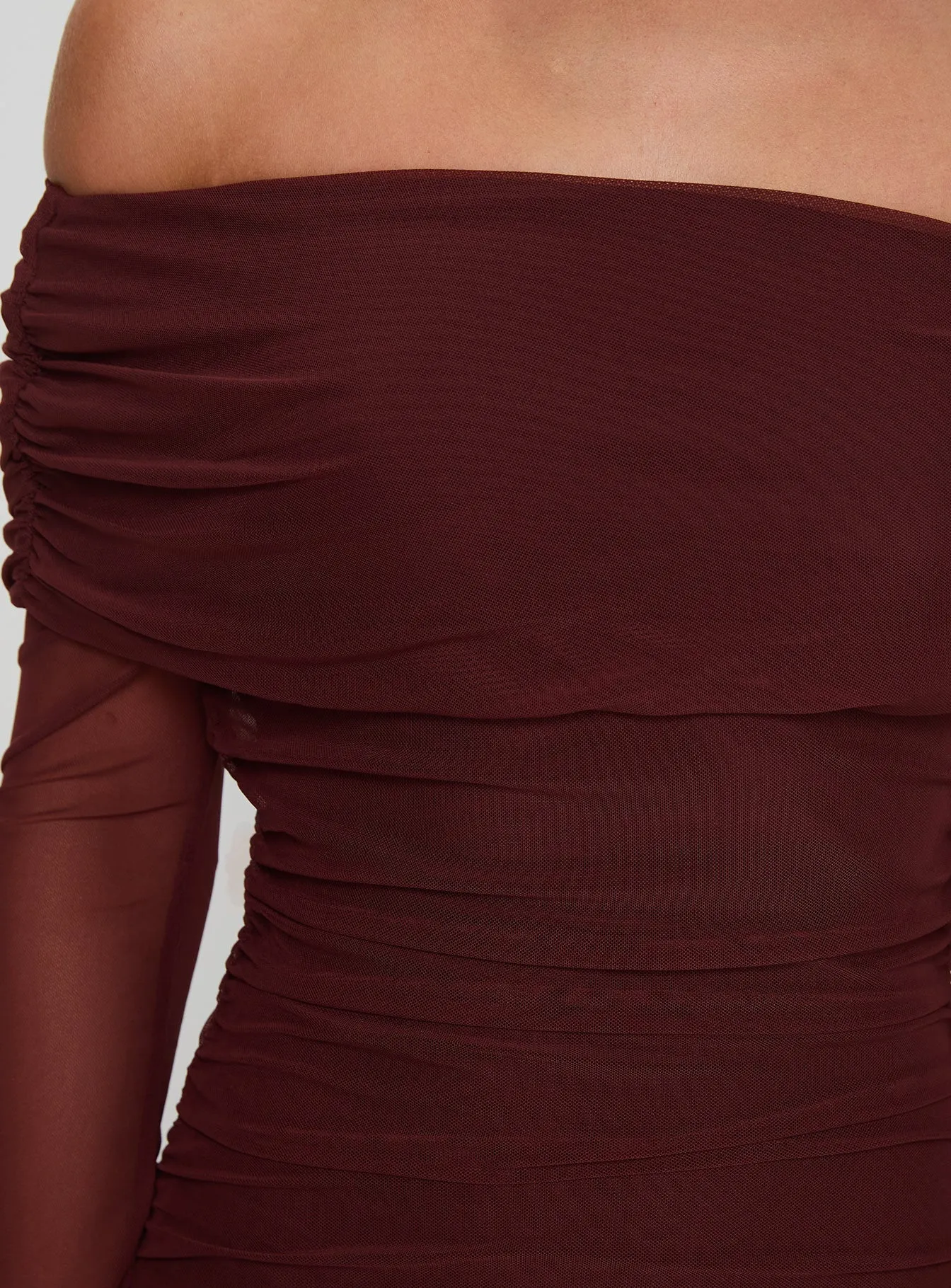 Blush Tone Consideration Maxi Dress Chocolate