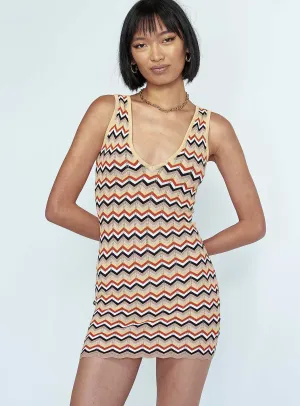 Dress for warm weather Elegant formal mini gown Julianna Mini Dress Multi