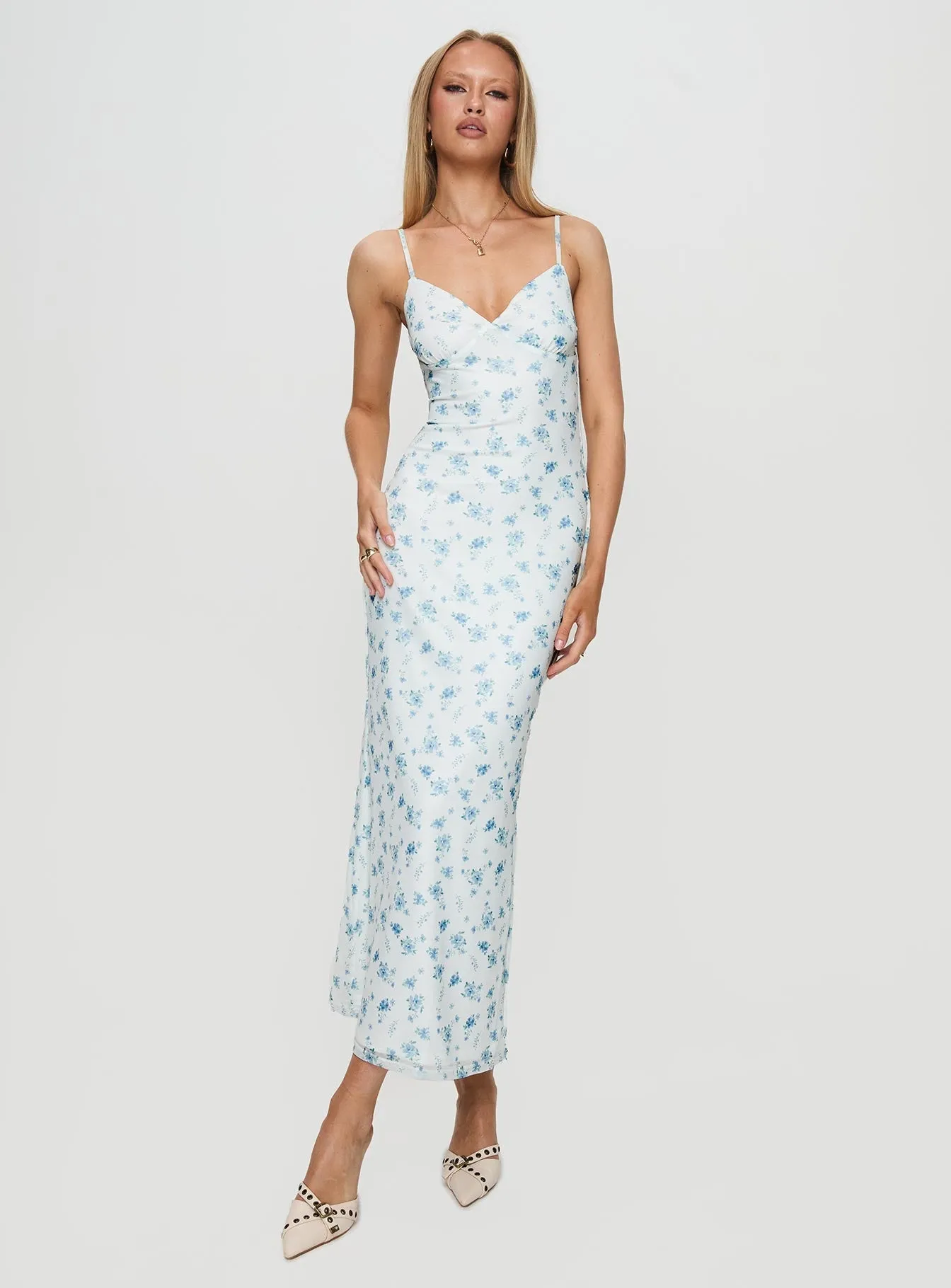 Mellieha Maxi Dress Multi Floral Art Soul Palm Shade