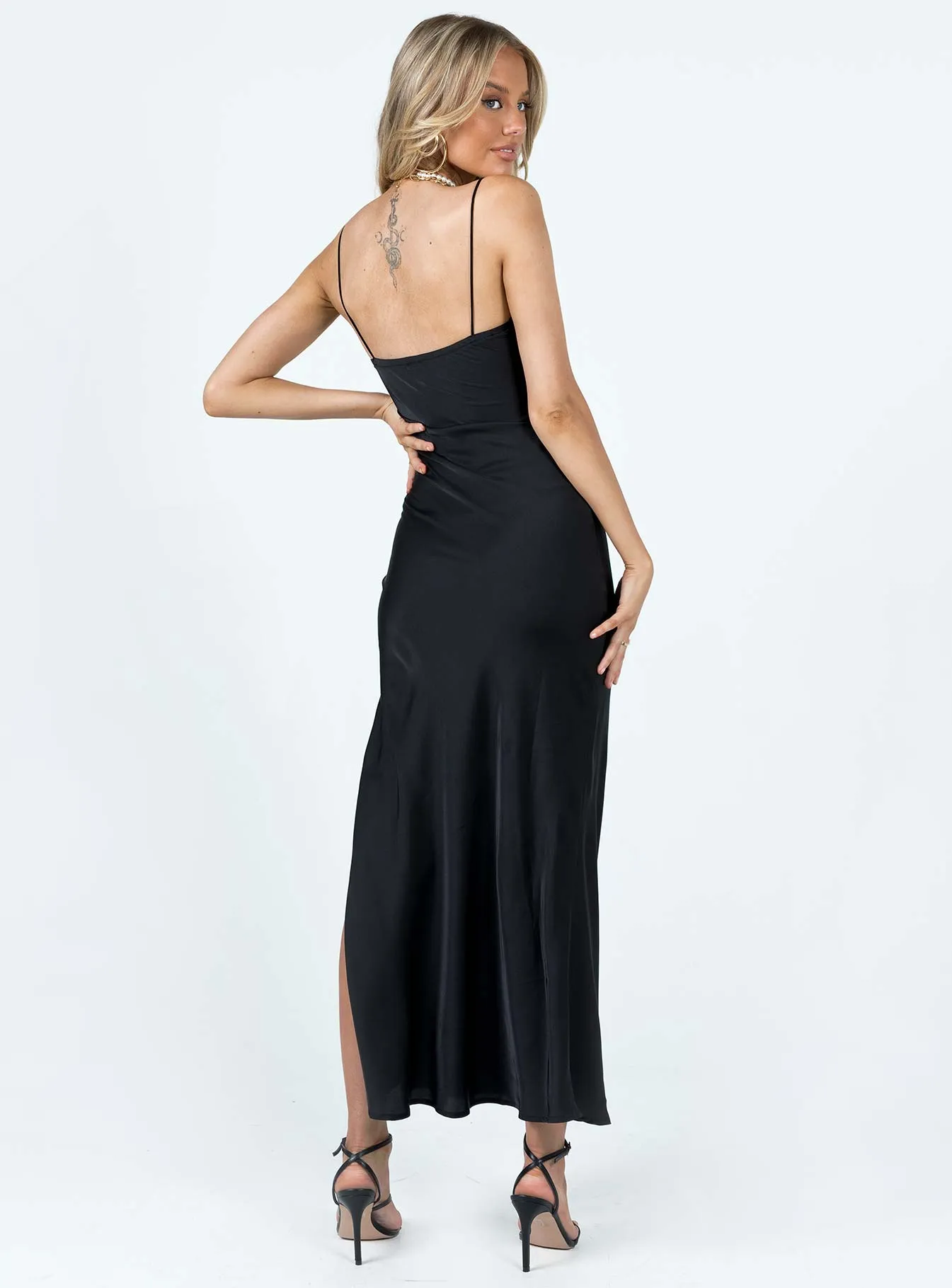 Zeller Maxi Dress Black Cozy evening dress
