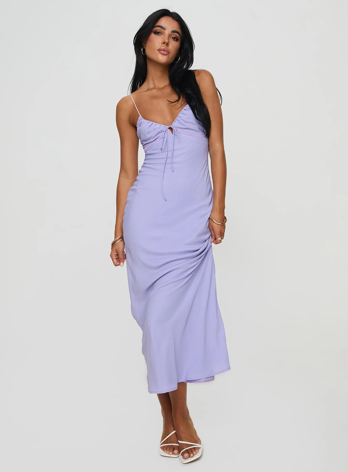 Patch Work Emily Maxi Dress Lilac