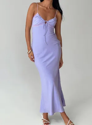 Flowing silhouette dress Dinner Date Emily Maxi Dress Lilac