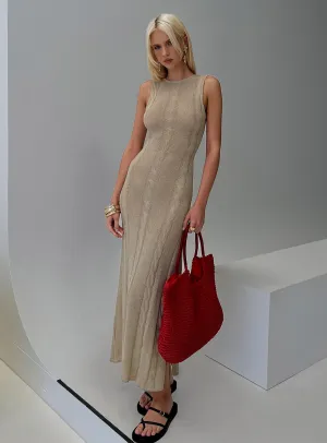 Perfect for casual outings or formal events this dress can be styled to suit any occasion Tile Court Tijuana Maxi Dress Cream