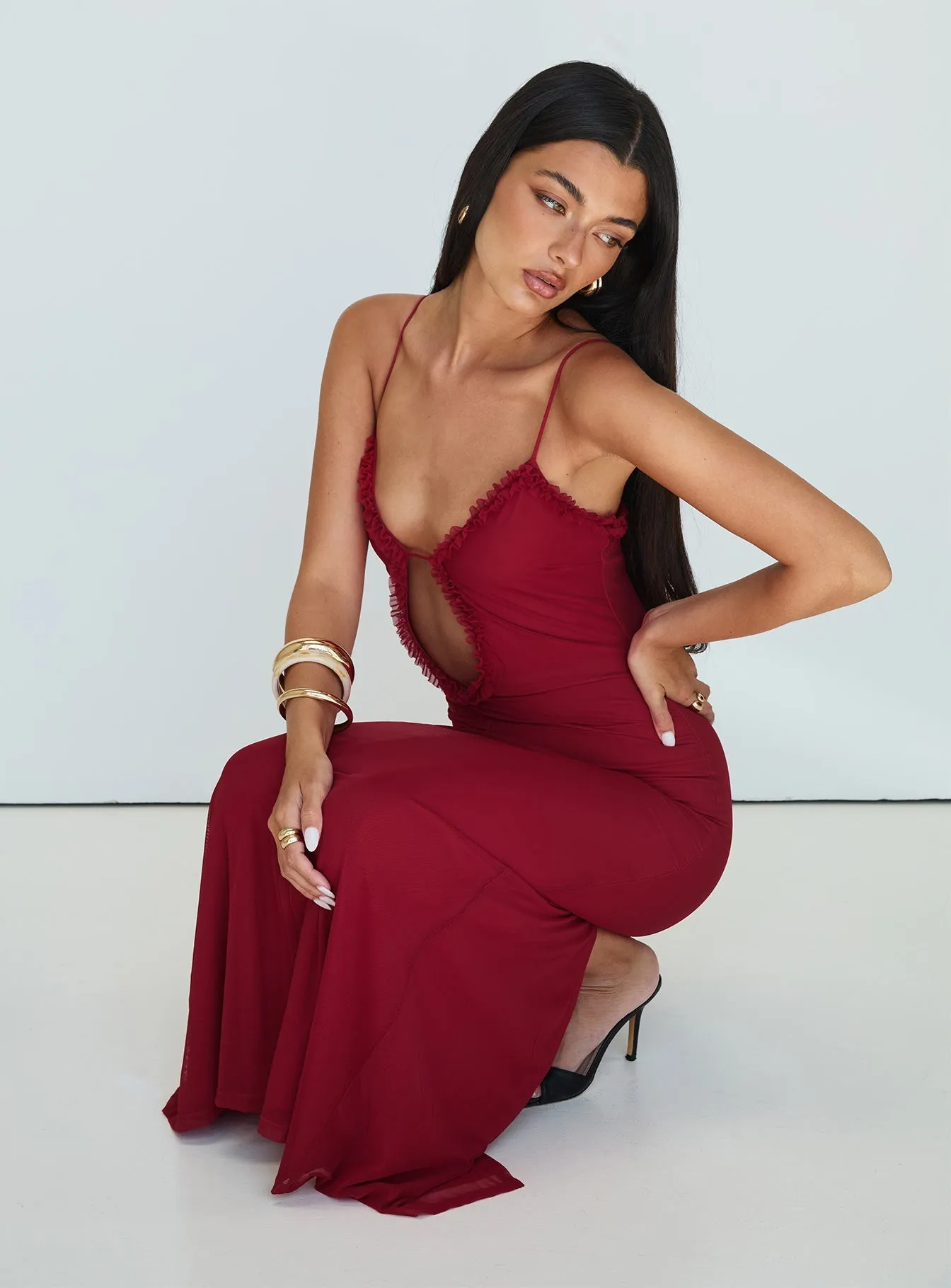 Wild Meadow Capisce Maxi Dress Red
