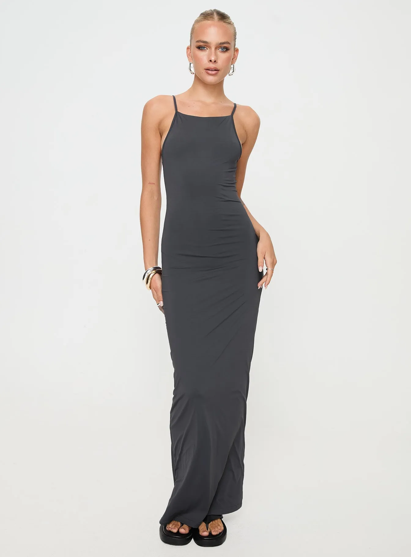 Rural Path Herb Garden Nayana Maxi Dress Slate