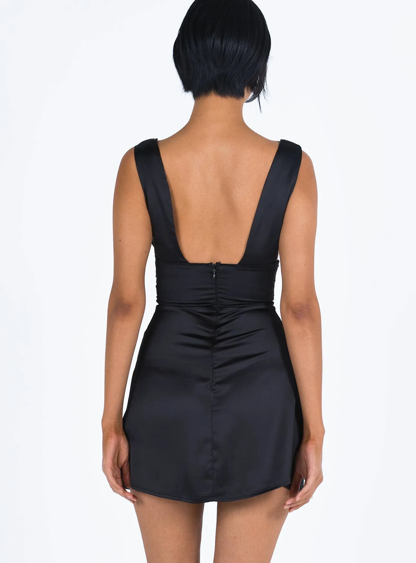 Timeless Wear Trendy Print Alita Mini Dress Black
