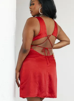 Urban Mood Cobie Mini Dress Red Curve