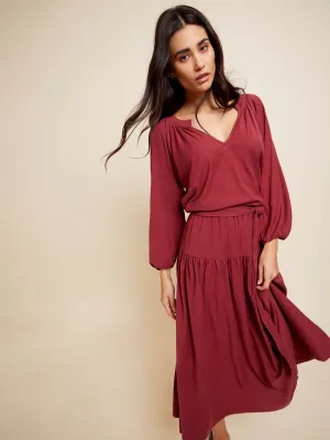 Petal Drift Autumn Leaf Simona Dress