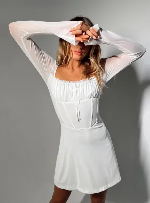 Quick Dry Technology Clermont Corset Mini Dress White
