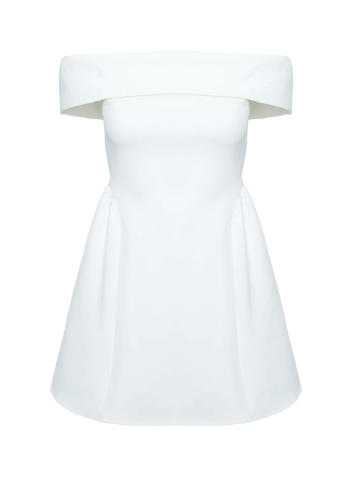 Airy Vibe Main Character Strapless Mini Dress White