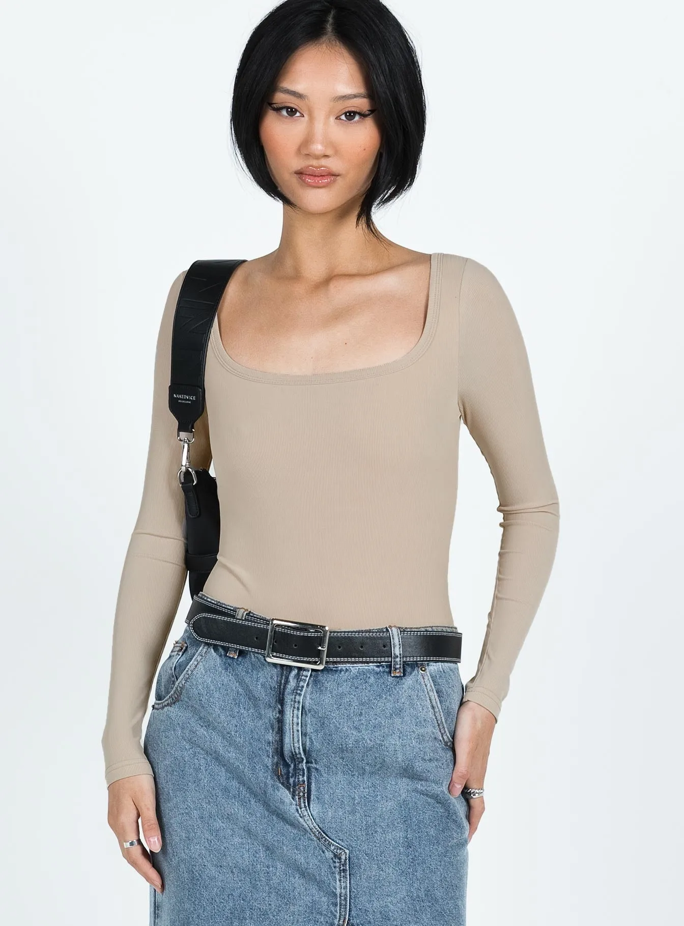 Sport Club Running Cool Arthie Long Sleeve Bodysuit Beige