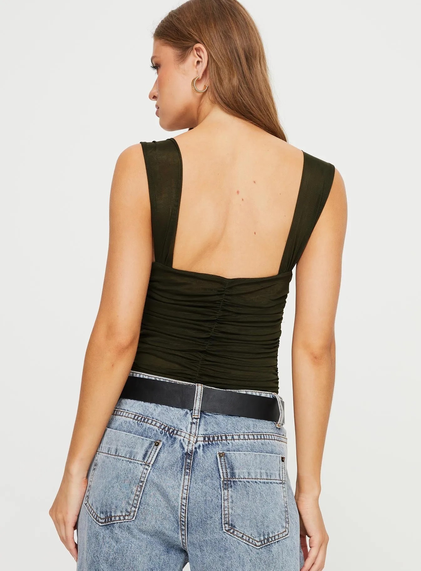 Kalmia Bodysuit Olive Green Active Urban