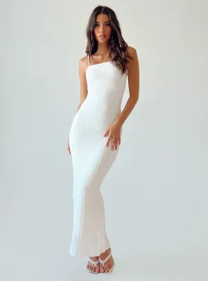 Cliff Path Queen Vibe Buella Maxi Dress White