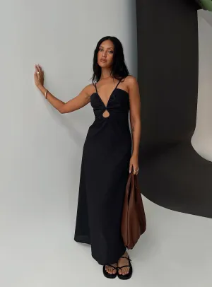 Harkonnen Maxi Dress Black Fire Glow