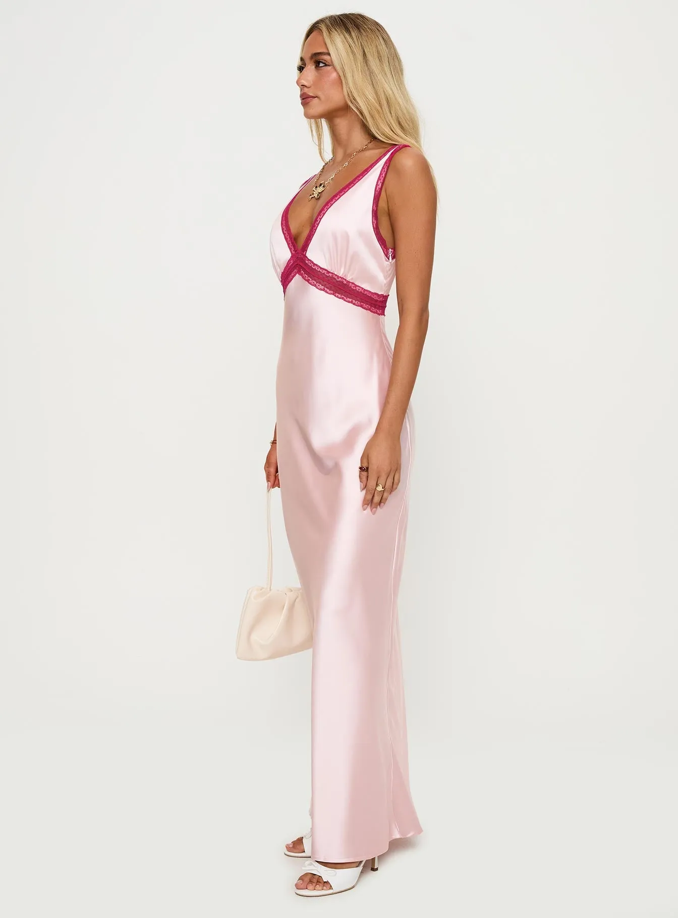 Maelene Maxi Dress Pink / Red Sunshine Hour