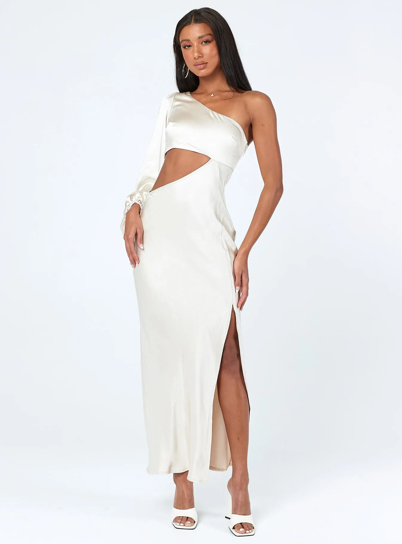 Stunning beach maxi dress Cotton Shade Karter Maxi Dress Champagne