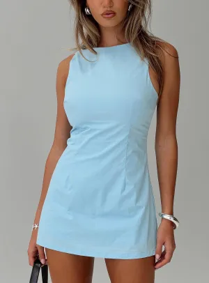 Reinforced Stitching Yumiko Romper Blue