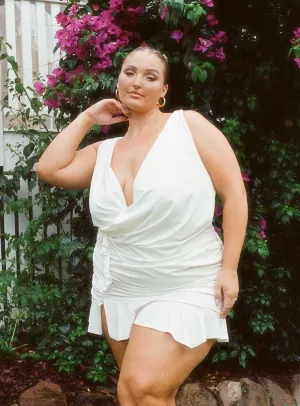 Devotion Mini Dress White Curve Fun Mode