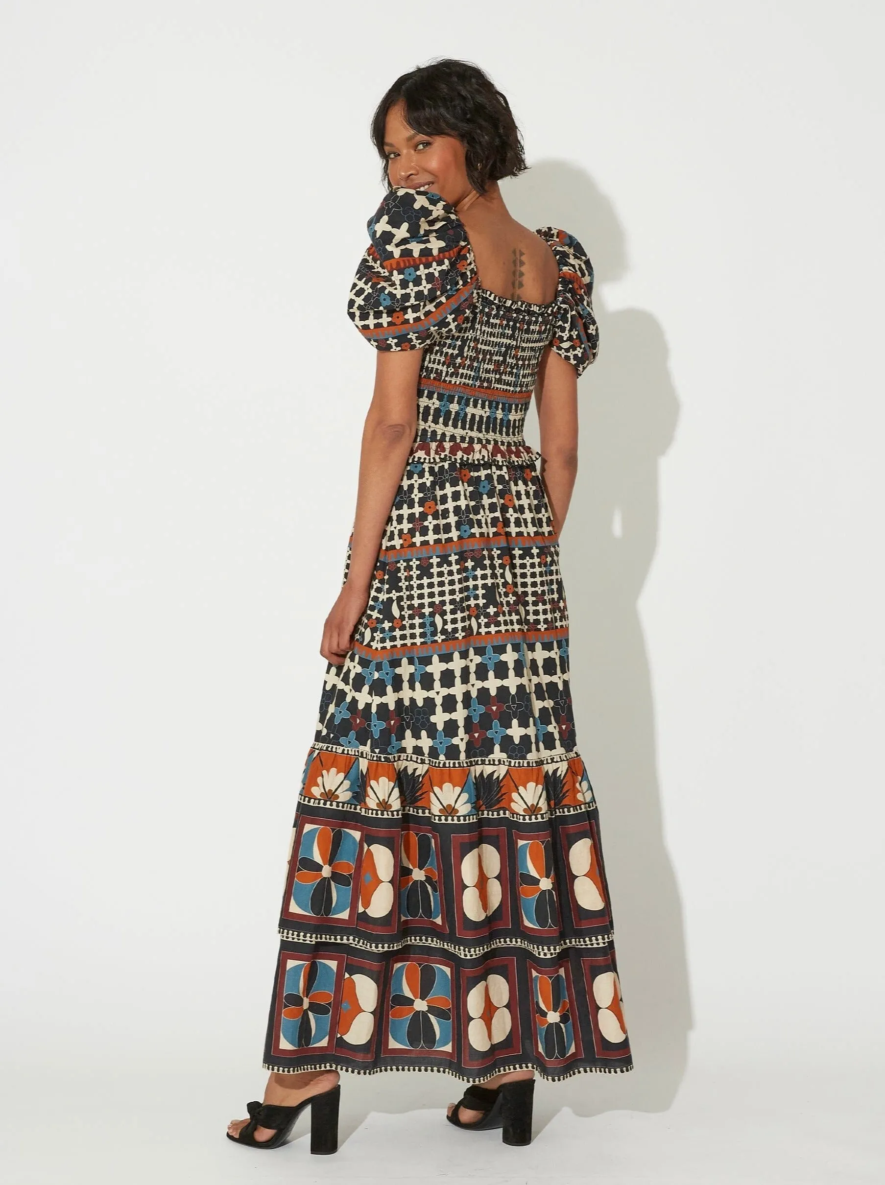 Fay Maxi Dress - Deco TaglessNeckline Thin Core