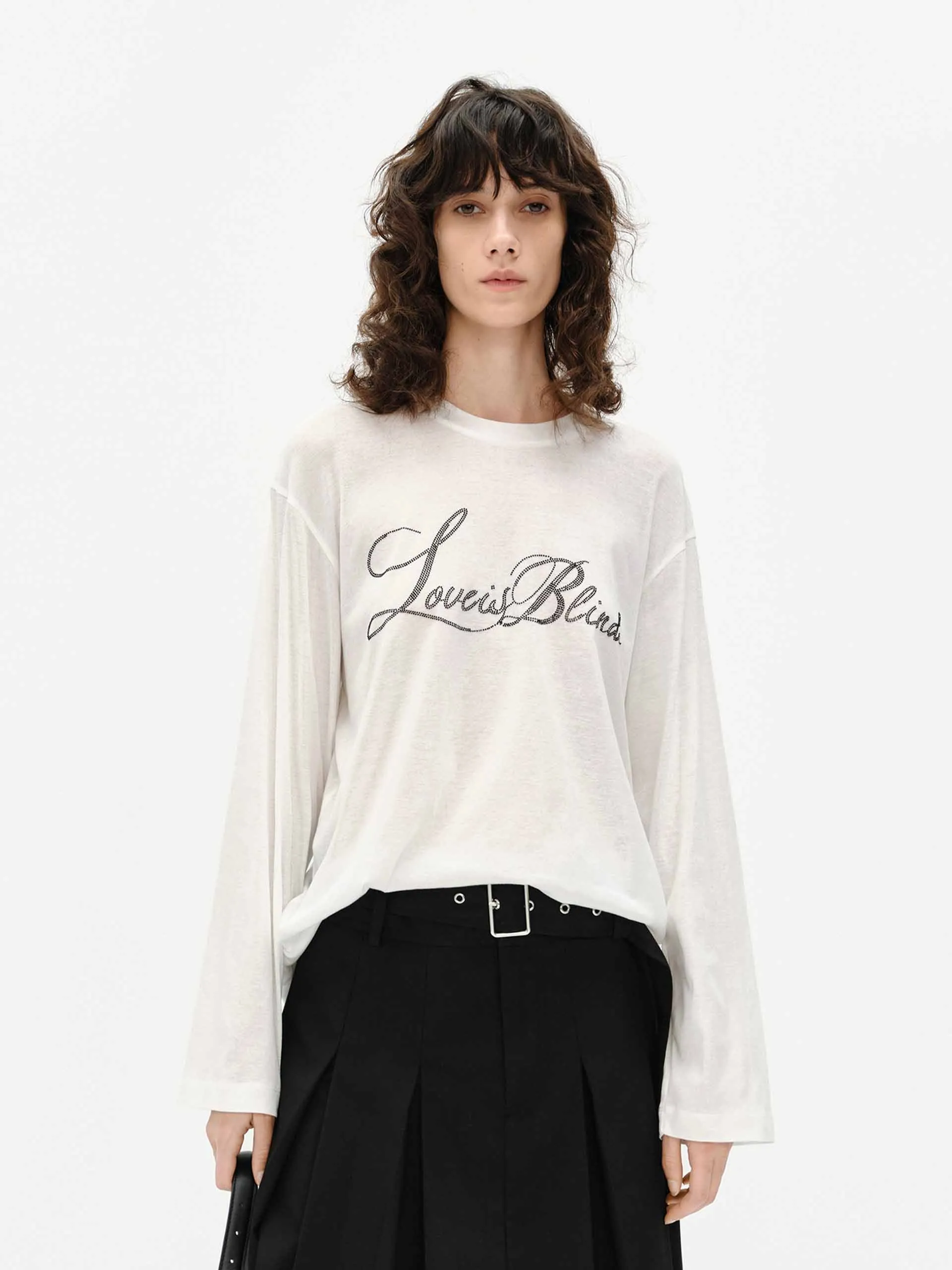 Loose Letter Print T-shirt Chic Outfit comfortable option