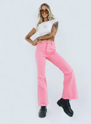Clean Vibe Cabarita Lounge Denim Jeans Pink