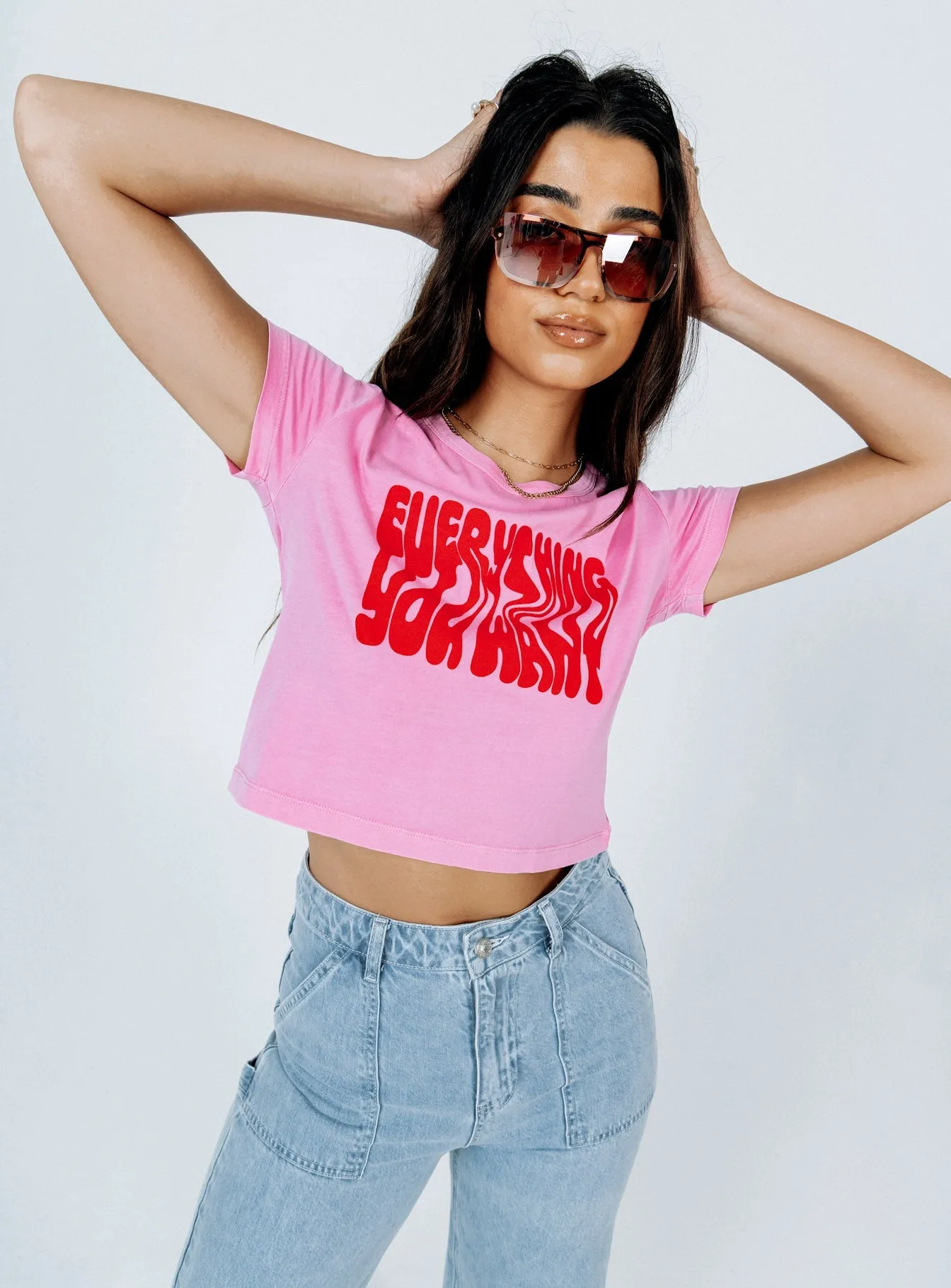 Everything You Want Tee Pink Active Wearable