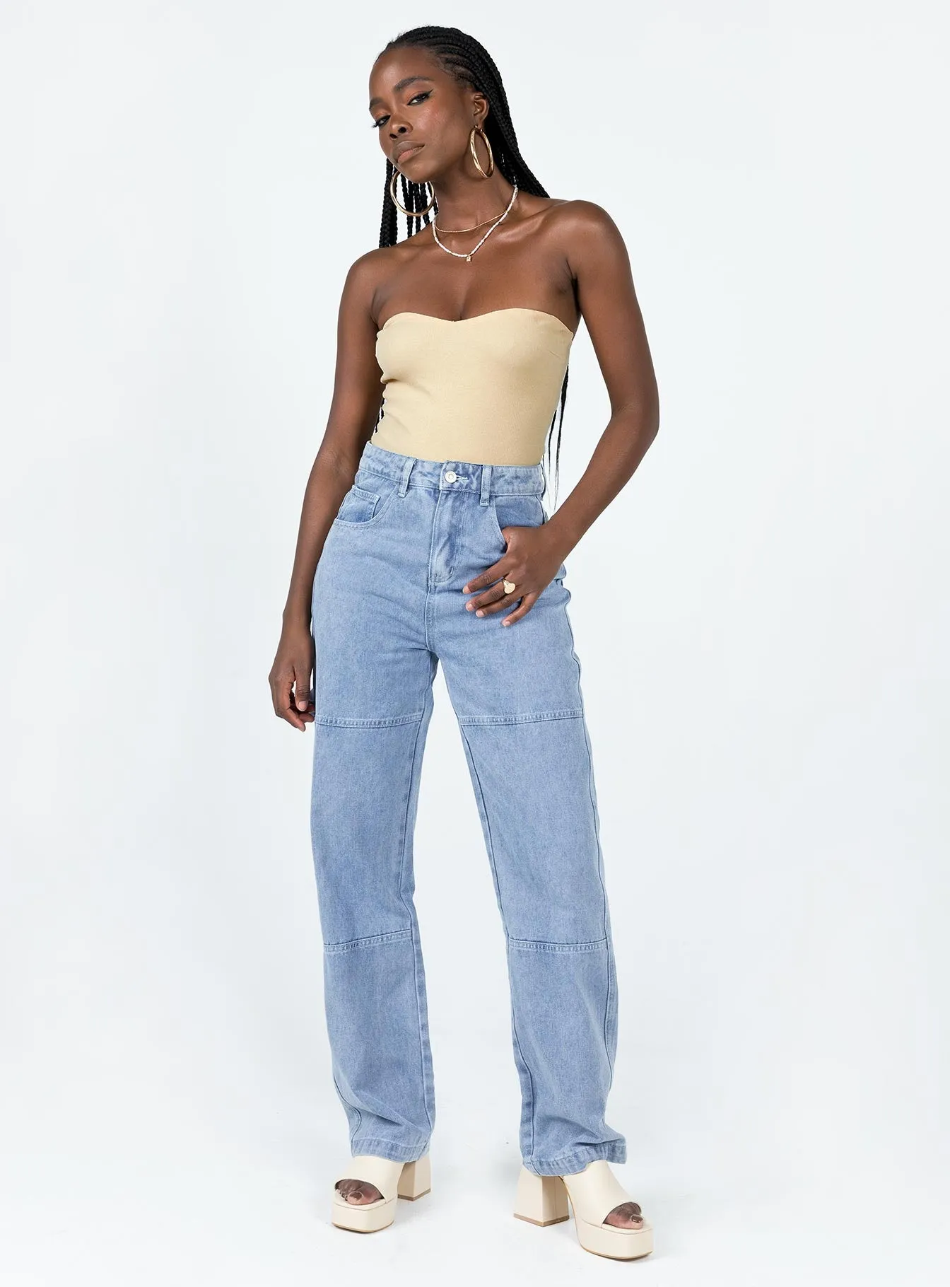 Cool Singer Aston Strapless Bodysuit Cream