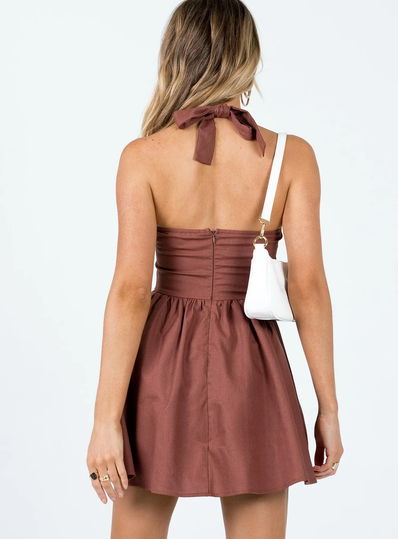 Bare Leg Star Look Lyle Mini Dress Brown