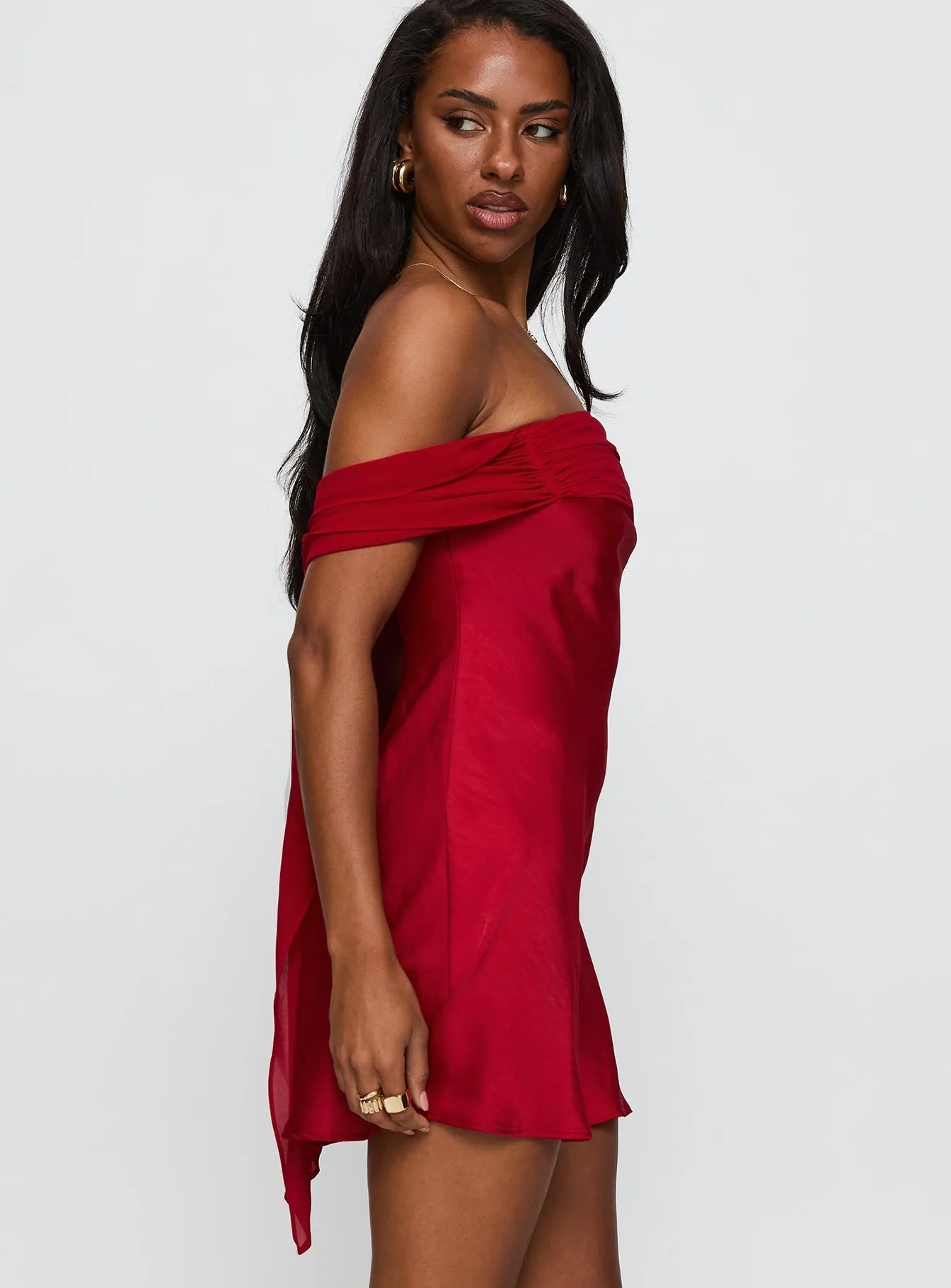 Adoration Mini Dress Red UV Protection Fade Resistant