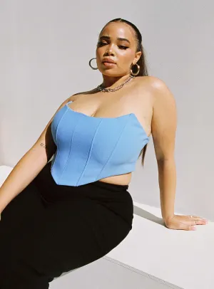 Carlie Top Blue Curve VentilatedArmholes