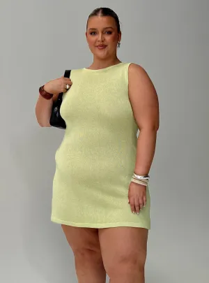 Oceana Mini Dress Green Curve Look Hot